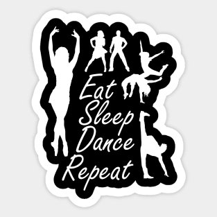 Dancing lover - Eat Sleep Dance Repeat Sticker